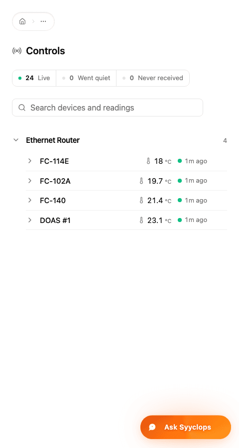 Controls Dashboard 1