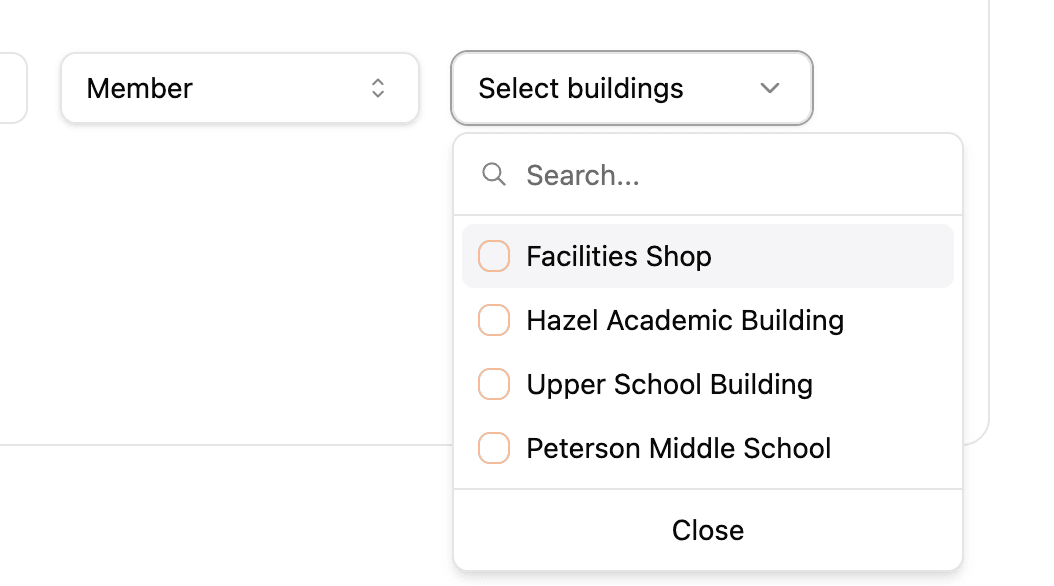 Invite Members with Specific Building Access 1